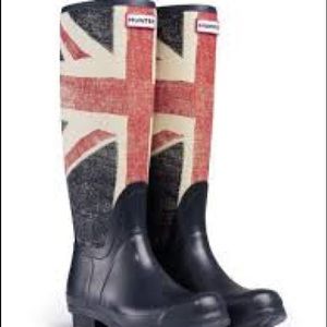 Kids Hunter Union Jack Wellies (Boots)
